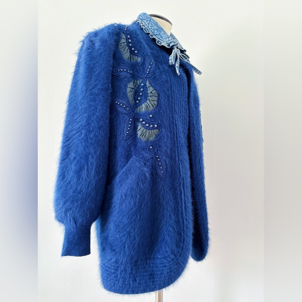 Vintage chunky fluffy angora vest - Picture 2 of 10